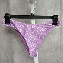 H&amp;M Purple White Floral Bikini Bottom Swimwear Size Small - $15.00