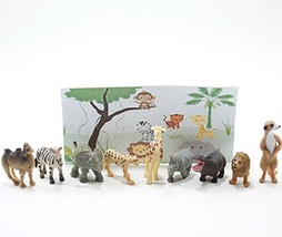 Doll House Shoppe 9 Toy African Animal Figures mul6001 Micro-Mini Miniature - £8.16 GBP