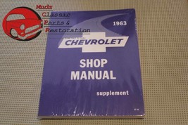 1963 63 Chevy Impala Belair Passenger Car Shop Repair Service Manual Supplement - £24.58 GBP