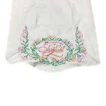 Vintage Floral Wreath Embroidered “The Lord is My Sheppard” Table Runner  41x14 - £29.12 GBP