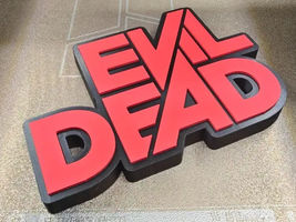Evil Dead Movie Logo Sign 3D Wall Art Decor Horror Man Cave Game Room - $13.72