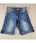 True Religion Shorts Girls 4 Kids Youth Cuffed Bottom Bermuda - $12.52