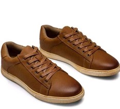 Jousen Men&#39;s Leather Sneakers Fashion Dress Sneaker Casual Shoes Sz 11.5 - £23.30 GBP