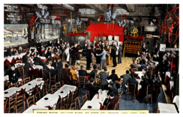 Dining Room Village Barn New York City NY Colorized Postcard Unposted - £3.84 GBP