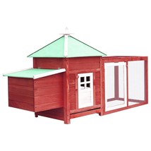  Chicken Coop Red Solid firwood, plywood, galvanized steel Large - $3,907.58 MXN