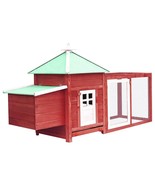  Chicken Coop Red Solid firwood, plywood, galvanized steel Large - $287.88 CAD