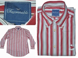 Faconnable Camicia Da Uomo Taglia Europea L / M Us FC01 T1P - £33.07 GBP