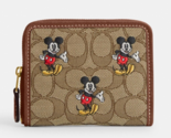 Coach X Disney Small Zip Around Wallet w/ Mickey Mouse Print ~NWT~ CN035 - $126.72