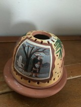 Rustic Cabin Décor’ Chopmark Very Detailed Painted Terry Cotta Pine Cone Fisherm - £15.53 GBP