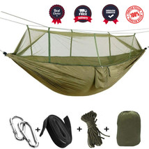 Camping Hammock Mosquito Net Tent Hanging Sleeping Bed Backpacking Lightweight - £20.42 GBP+