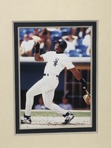1995 Frank Thomas Chicago White Sox Matted Lithograph Art Print - £7.82 GBP