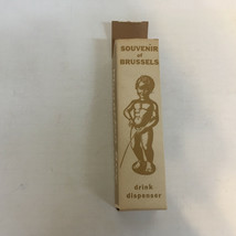 Vintage Manneken boy drink dispenser travel  souvenir of Brussels plastic - €17,15 EUR