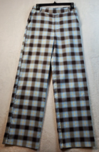 Urban Outfitters Pants Womens Size 4 Multi Plaid Pockets Belt Loops Flat Front - £20.68 GBP