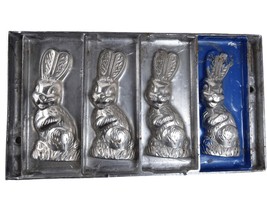 Antique Steel Easter Bunny Chocolate mold - £120.70 GBP