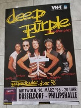 DEEP PURPLE ORIGINAL LIVE CONCERT GERMAN POSTER 1996!!  23 1/4 X 33 1/4 ... - £29.44 GBP