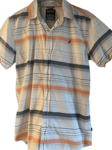 Nautica Men&#39;s Front Button Closure Striped Short Sleeves Shirt Size XL - $23.38