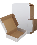 9X6X2 Shipping Boxes Set of 50, White Small Corrugated Cardboard Box, Ma... - $972.20 MXN