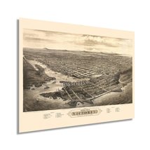 HISTORIX Vintage 1878 Victoria Canada Map - 18x24 Inch Vintage Victoria ... - $39.99+