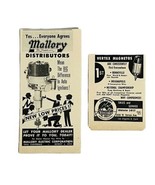 Vtg 1959 Mallory Distributors Vertex Magnetos Print Ad Hot Hot Racing Speed - $11.72 CAD
