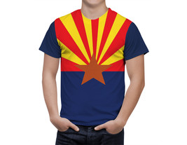 Arizona State shirt Proud Arizona Flag Coat of Arms Fan Sport T-Shirt Gift - $31.99