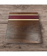 Handcrafted 12 x 12 Cutting Board Walnut Maple Purple Heart Rustic Moder... - $920.13 MXN