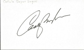 Carole Bayer Sager Signed Vintage 3x5 Index Card - $19.79
