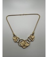 Vintage Trifari Kunio Matsumoto Gold Enamel Necklace 20” NB7 - $2,312.37 MXN