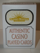 SUNSET STATION - HOTEL * CASINO - AUTHENTIC CASINO PLAYED CARDS - £7.88 GBP