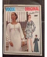 1960s Vogue Paris Original 2087 CHRISTIAN DIOR Mod Dress Sewing Pattern ... - £25.40 GBP