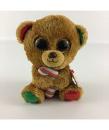 Ty Beanie Boos Bella Bear Christmas Holiday 6&quot; Plush Bean Bag Stuffed To... - $25.21