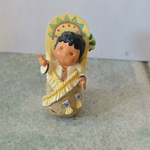 Enesco Friends of the Feather – Cradleboard Baby – 1998 Miniature Figurine - $14.85