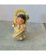 Enesco Friends of the Feather – Cradleboard Baby – 1998 Miniature Figurine - $20.83 CAD