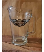 Harley-Davidson 60 Oz. Logo Glass Beverage beer  Pitcher - £58.37 GBP