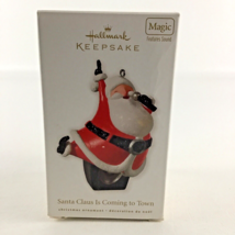 Hallmark Keepsake Christmas Ornament Santa Claus Is Coming To Town Sound 2010 - $24.70
