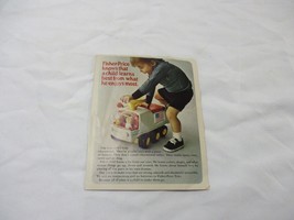 Vintage 1971 Fisher Price Toys mini catalog pamphlet brochure - £11.89 GBP