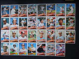 1985 Topps Baltimore Orioles Team Set of 31 Baseball Cards - £5.51 GBP