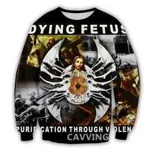 Cavving 3D Printed Dying Fetus Crewneck Sweatshirts Harajuku Styles Tops Long S - $101.45