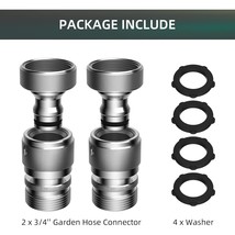 iFealClear 2 Pack Garden Hose Quick Connect Fittings, 3/4&quot; Female Male G... - $22.00