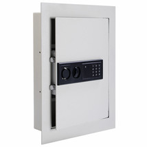 0.8CF Digital Flat Recessed Wall Safe Home Security Lock Gun Cash Box Of... - £127.42 GBP
