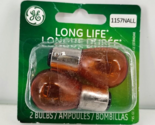 GE Long Life Automotive Miniature Amber Bulbs 12V 1157NALL/BP2 73002 (2-... - $7.91