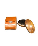 Vintage Brush Set with Real Hide Leather Case Made In England - £33.10 GBP