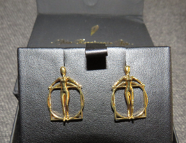 Michel Leng-D Luxury Series 18K Gold Vermeil Hyper Acrobaby Earrings New In Box - $295.00