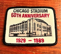 Vintage Chicago Stadium Patch 60th Anniversary 1929-1989 Blackhawks Bulls Jordan - £19.56 GBP