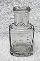 Antique Selick Perfumer New York Glass Bottle 2.5 x 1 1/4 x 1/2" Perfume - $18.32