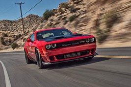 2022 Dodge Challenger red | 24x36 inch POSTER - £16.43 GBP