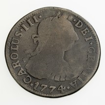 1774PTS Jr Bolivia 2 Reales Moneda de Plata Counterstamped (79 ), Km 53 - $147.61