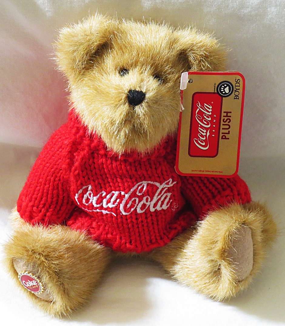 Primary image for Boyds Bears Johnny 8-inch Plush Coca-Cola Bear 