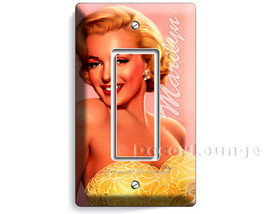 Marilyn Monroe movie star beautiful smile golden dress single GFCI light... - $8.99