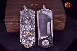 amulet, pendant, Tibetan Buddhist protection. Knife. Jambhala. silver - £312.54 GBP