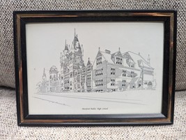 Hartford Public High School Framed Drawing Hphs Class Of 1943 55th, October 1998 - £7.70 GBP